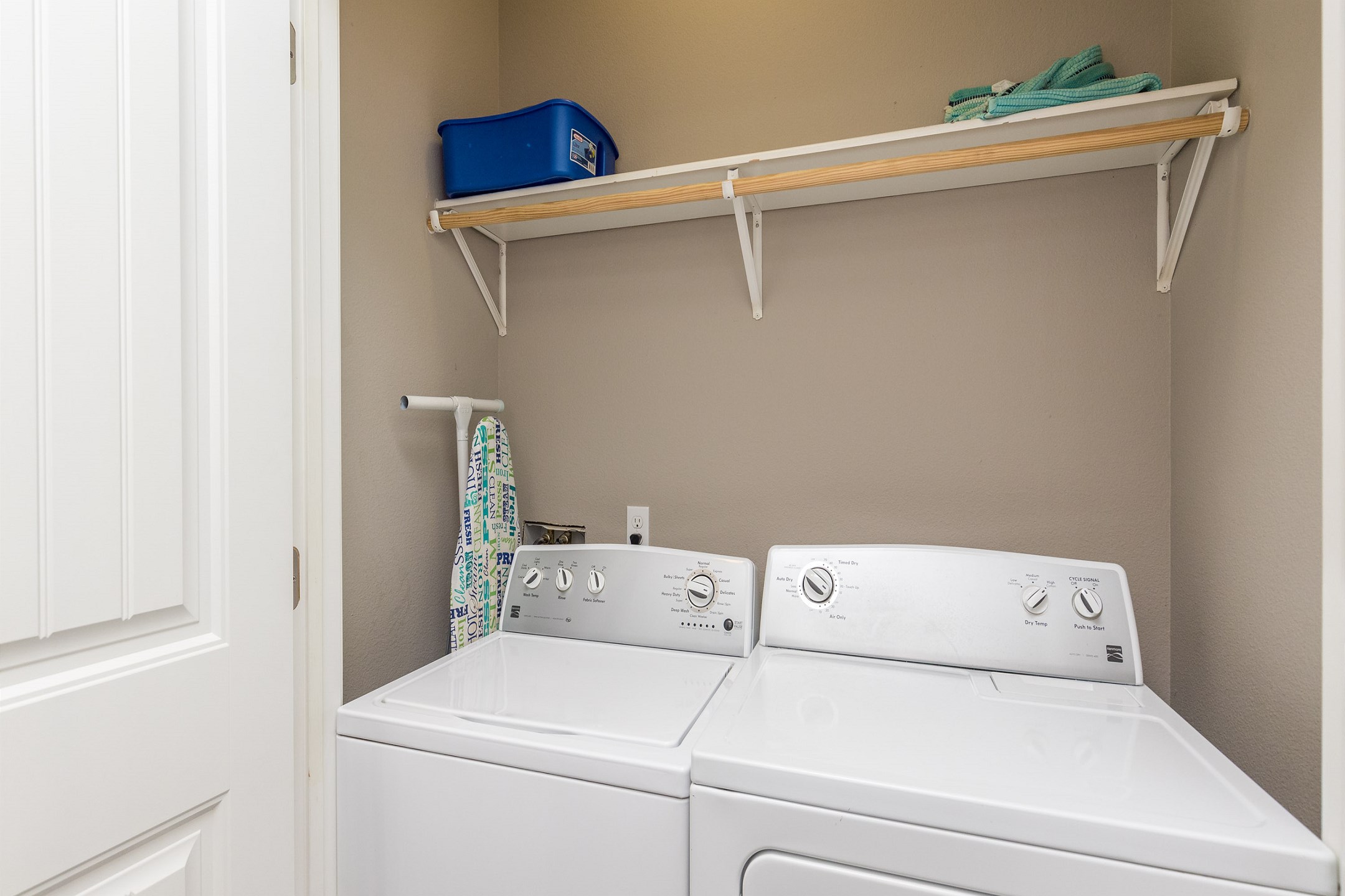 Washer and dryer in property for your convenience