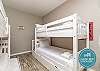 Third bedroom on the second floor with two sets of twin size bunk beds with one twin trundle