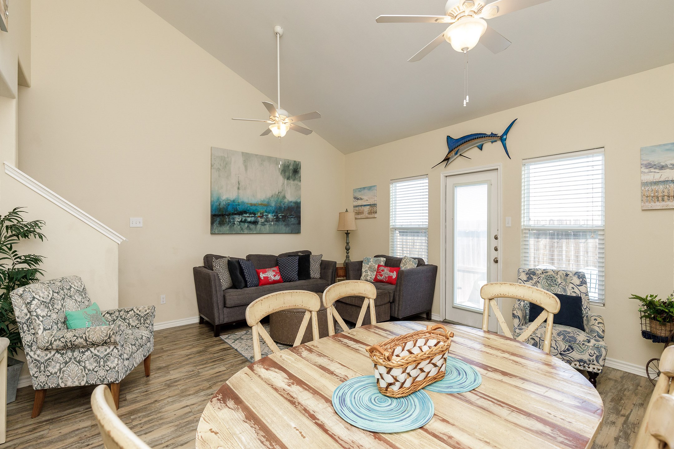 Open dining area ideal for family dinners or fun game nights together