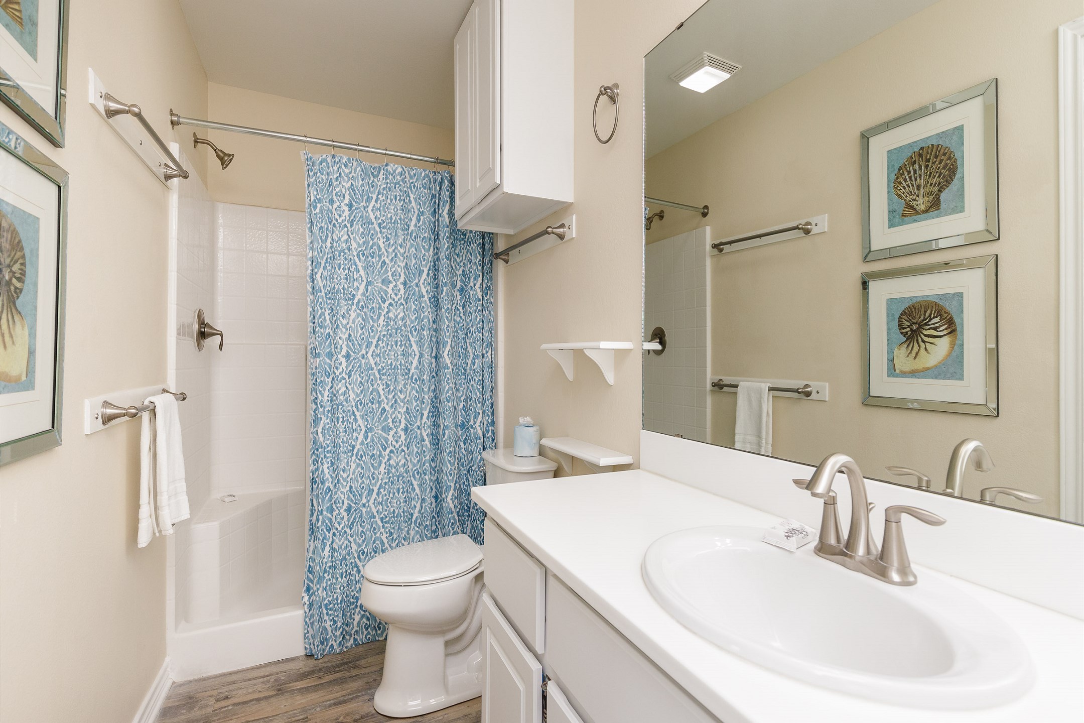 First floor bathroom with walk in shower 