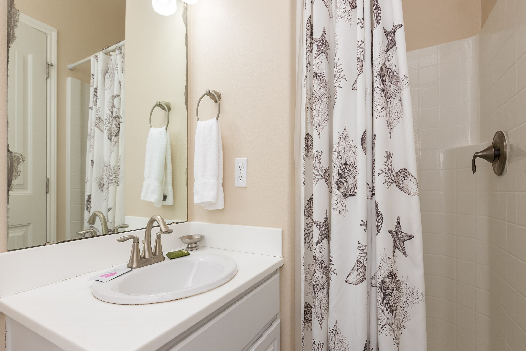 Master bathroom with walk in shower