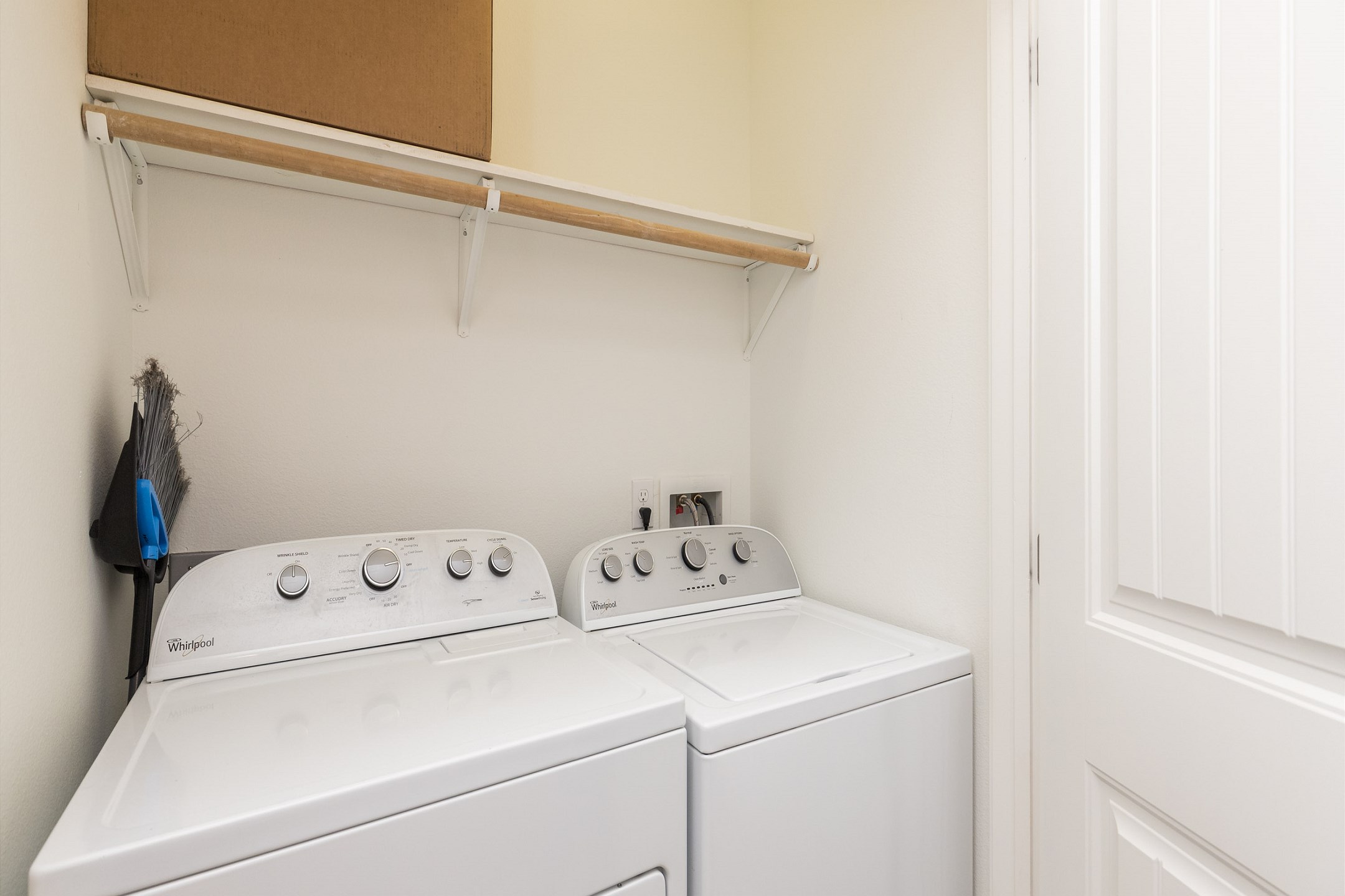 Washer and dryer on the second floor for your convenience 