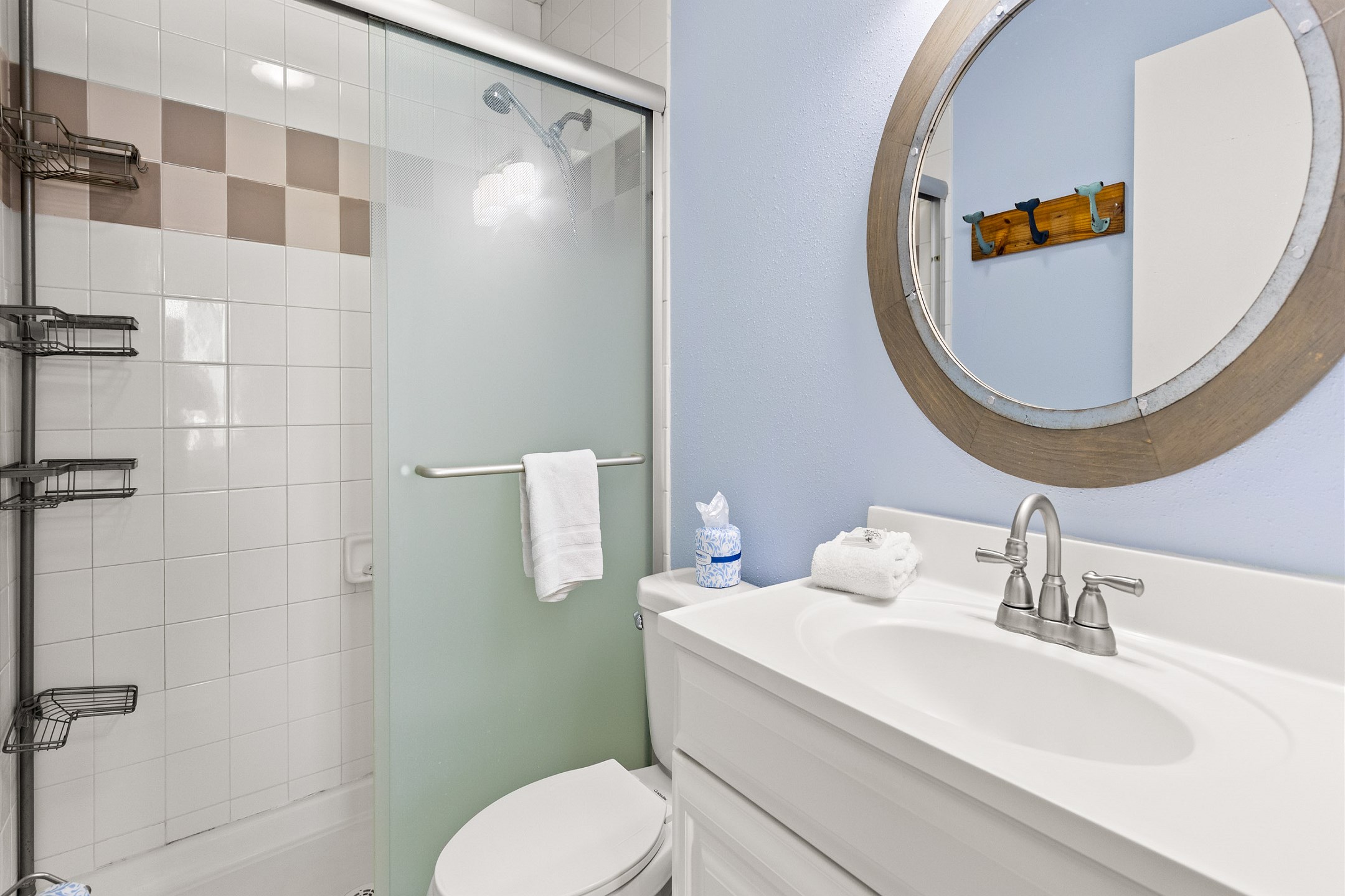 Master bathroom with walk in shower