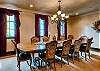 Dining area seats 10