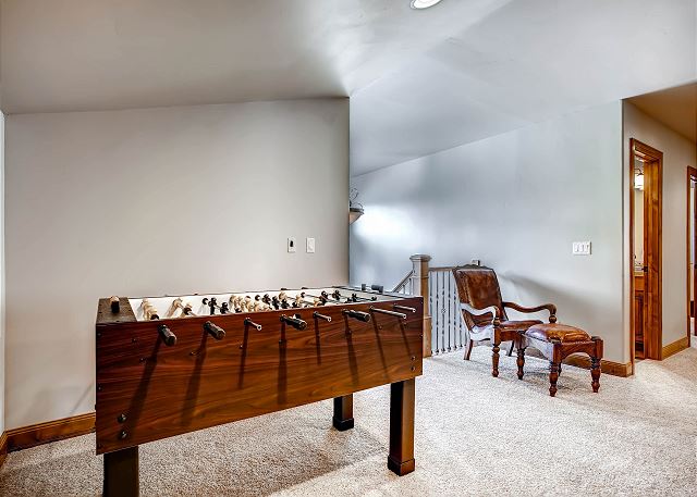 Foosball Table in Upper Level Den