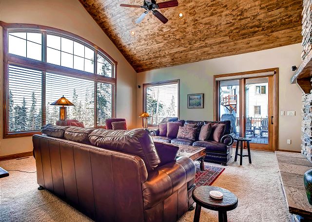 with large river walk fireplace