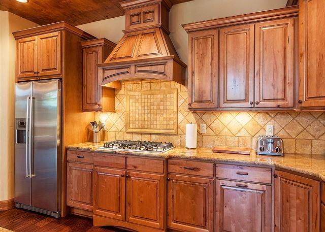 with top of the line appliances and plenty of work space