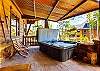 Private hot tub