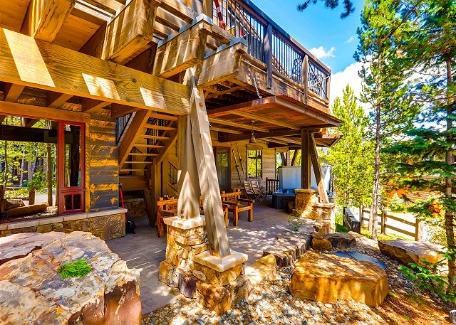 seating and hot tub