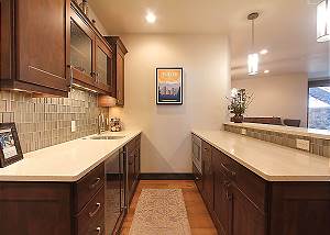 Lower level wet bar
