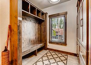 Mudroom off garage entry