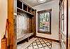 Mudroom off garage entry