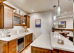 Lower level wet bar