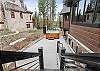 Access the private hot tub