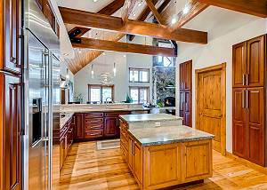 Kitchen opens into Dining Area and Great Room