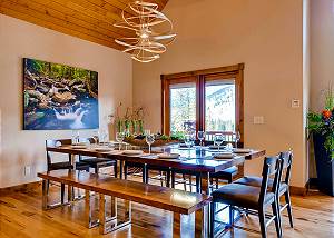 Dining table seats 10