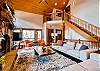 Living Area features gas fireplace,