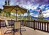 Outdoor seating on the deck