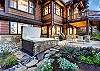Hot tub on the lower level of the home