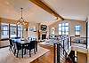 Upper Level offers nice, open layout