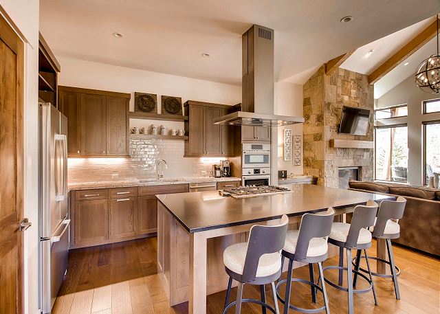 Additional kitchen island seating