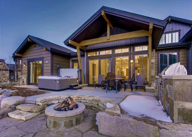 Relax to the soothing sound of running water as the nearby river runs through your backyard!