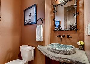 Powder bath located on the main level