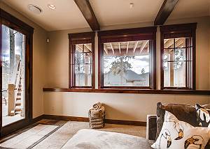 Lower level access to patio and private hot tub