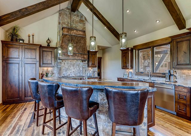 Kitchen bar seating for 4