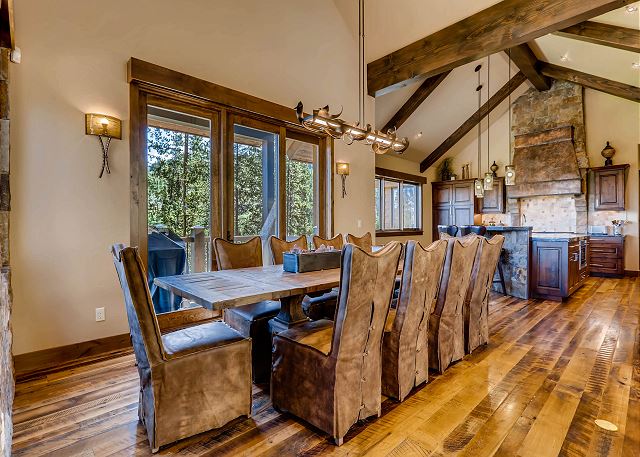 from the dining room