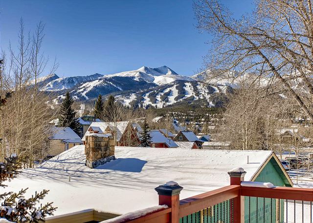 Ski run views!