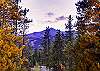 Mountain peak view