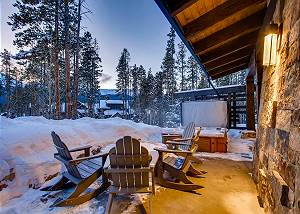 Private outdoor hot tub