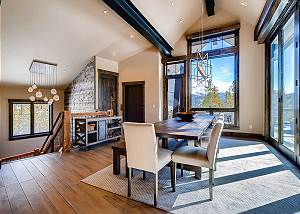 Upper level dining area