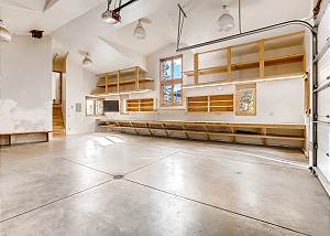 Lower level garage