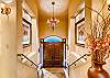 Front door entry on main level