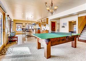 Enjoy the billiards area