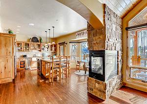 Two sided fireplace