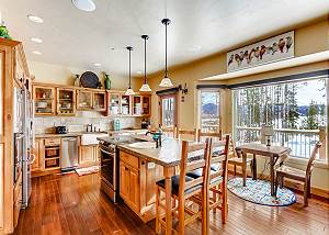 This nicely situated kitchen