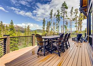 Outdoor dining in summer months
