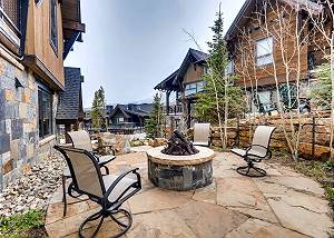 Outdoor gas fueled fire-pit