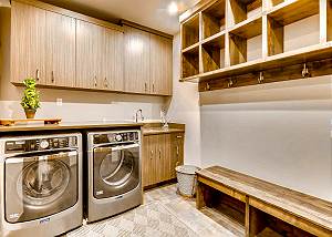 Mudroom off garage