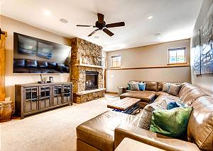 Comfy media area with large