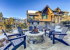 Relax beside the outdoor gas fire pit