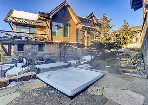 Private outdoor hot tub