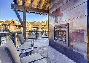 Infinite Bliss Main Suite features a gas fireplace;