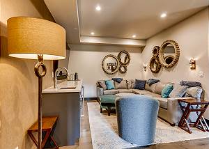 Eclectic style in this lower den