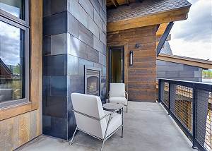 Cozy deck off main suite level