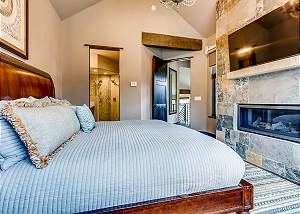 The warming fireplace and smart TV,