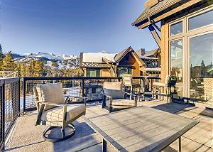 Balcony offers comfortable outdoor seating